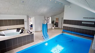 Poolbereich von Ferienhaus in Deutschland