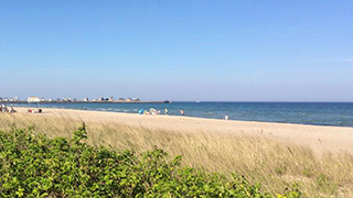 Strand in der Nähe von Ostsee Poolhaus