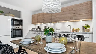 Essbereich in Wohnung Bully