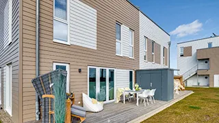 Terrasse von Wohnung Bully