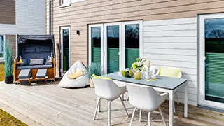 Terrasse von Wohnung Bully