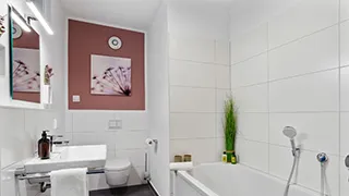 Badezimmer in Weitblick-Wohnung