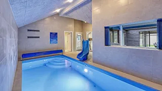 Poolbereich von Ferienhaus in Deutschland