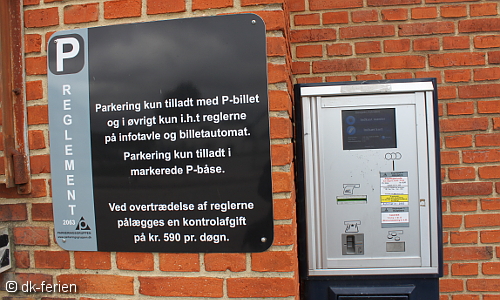 Dänischer Parkautomat
