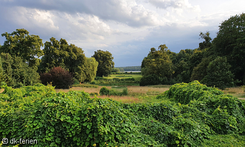 Blick auf die Landschaft bei Schloss Vietgest