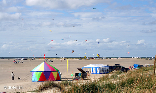 Drachen am Strand von Lakolk, Römö