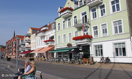Sønderborg Promenade am Hafen