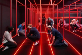 Illusion mit Laserstrahlen Illusion mit Laserstrahlen