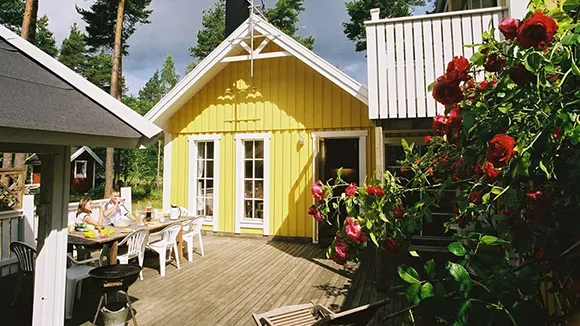 Terrasse von Öland Poolhus